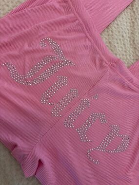 Juicy pink ribbed pants